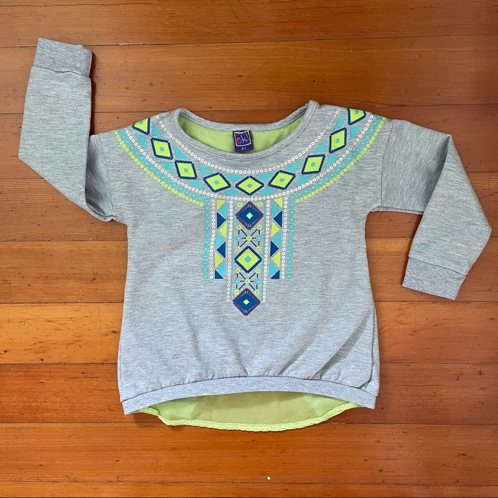 Ok! - Sweatshirt With Sheer Open Back